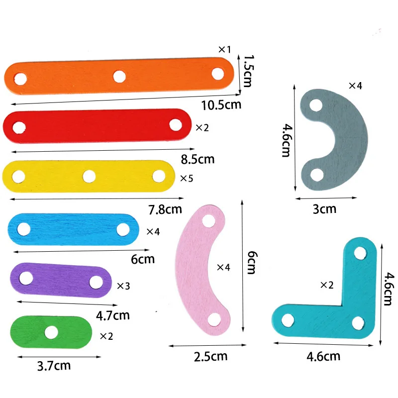Juguete Montessori multifuncional:rompecabezas y clasificador de colores - imagen 2