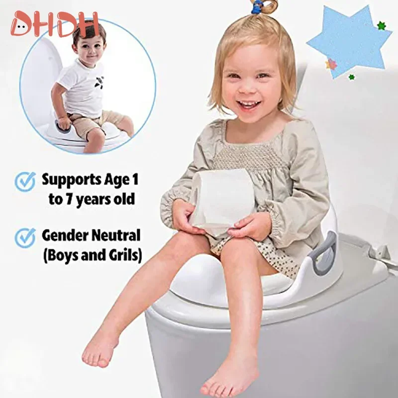 Asiento de entrenamiento para orinal de bebé, anillo de inodoro portátil multifuncional, orinal para niños, asientos de entrenamiento para orinal para niños, niñas y niños - imagen 3