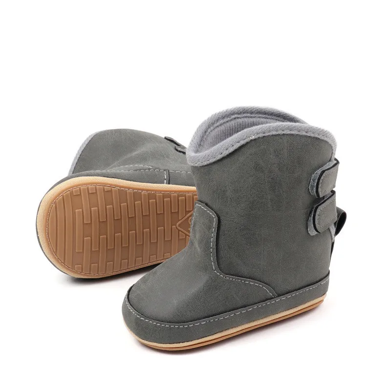 Botas antideslizantes de bebé con suela de goma para primeros pasos
