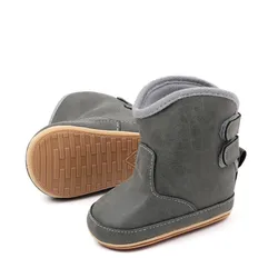Botas antideslizantes de bebé con suela de goma para primeros pasos