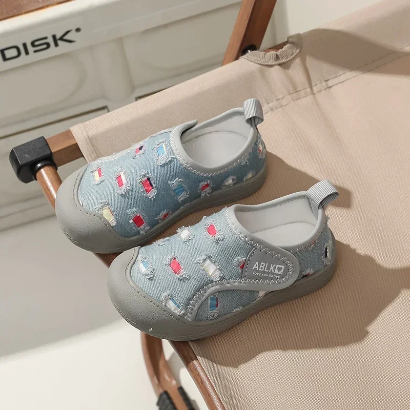 Zapatos informales antideslizantes para niños y niñas, zapatillas cómodas para la escuela, suela suave, talla 21-32, otoño