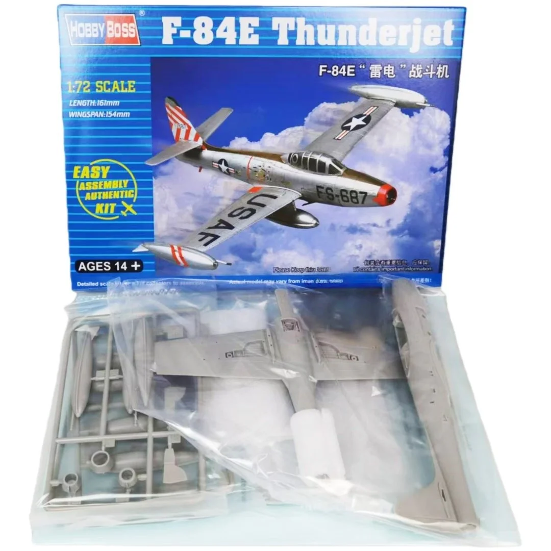 TRUMPETER 1/72 F-84E Thunderjet Fighter modelo de rompecabezas de ensamblaje de plástico - imagen 2