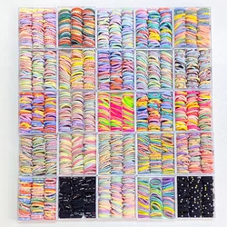 Bandas elásticas y lazos para el cabello de niña - Pack suave