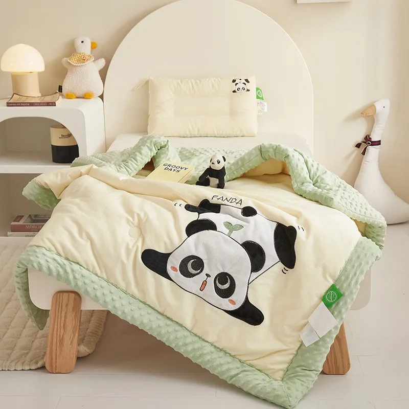 Manta acolchada para bebé de 120x150cm, funda suave para siesta de verano, manta para cama, manta envolvente para recién nacido, manta de edredón cubierta para las 4 estaciones - imagen 2