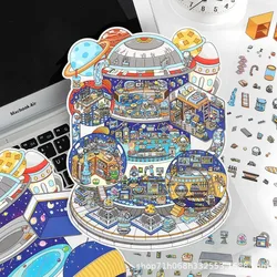Pegatinas decorativas 3D para habitación infantil – Diseño paisaje