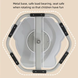 Silla rotativa infantil para entrenamiento de equilibrio