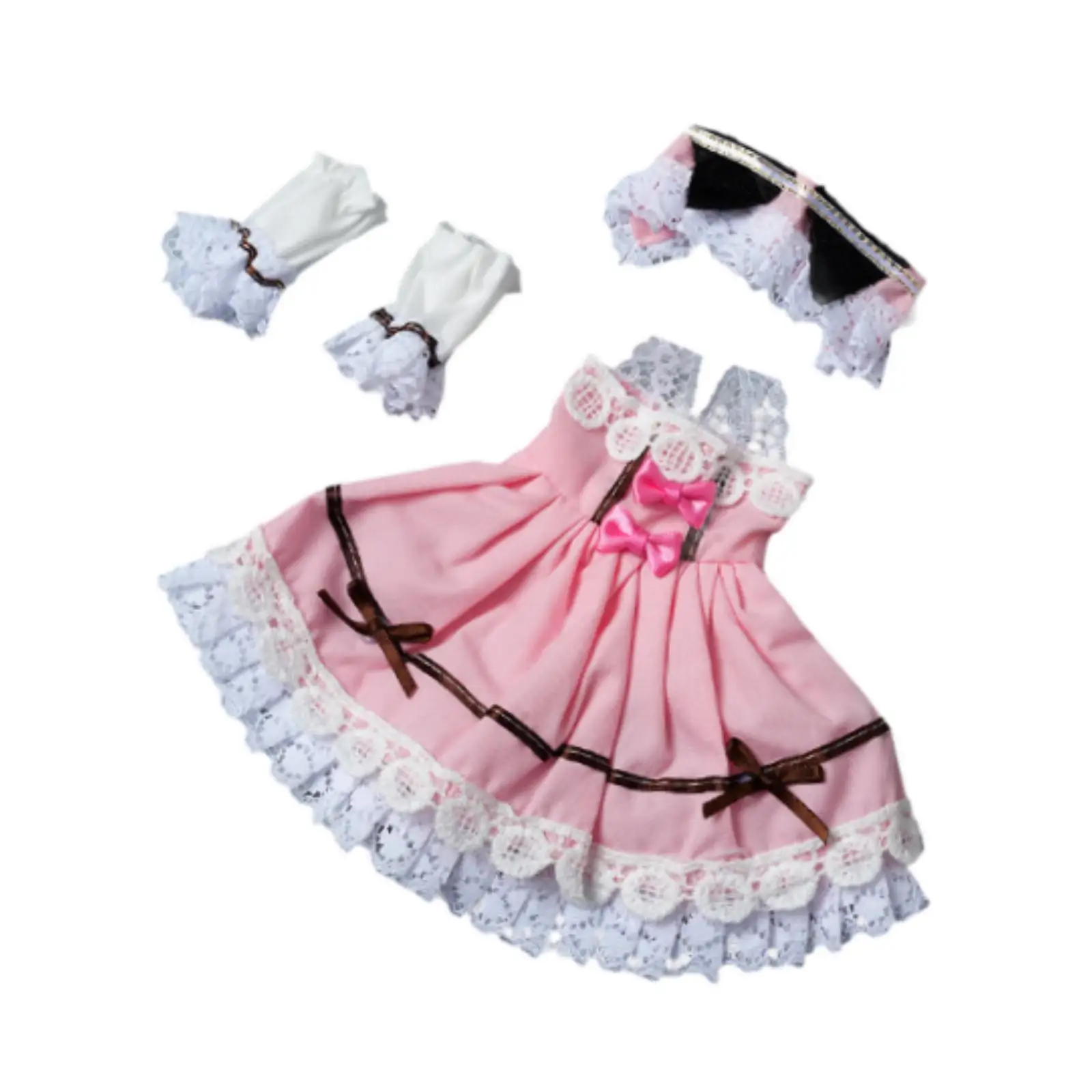 1:6 BJD Doll Dress with Sleeves Make Your Own Dolls DIY for Kids Birthday Gift