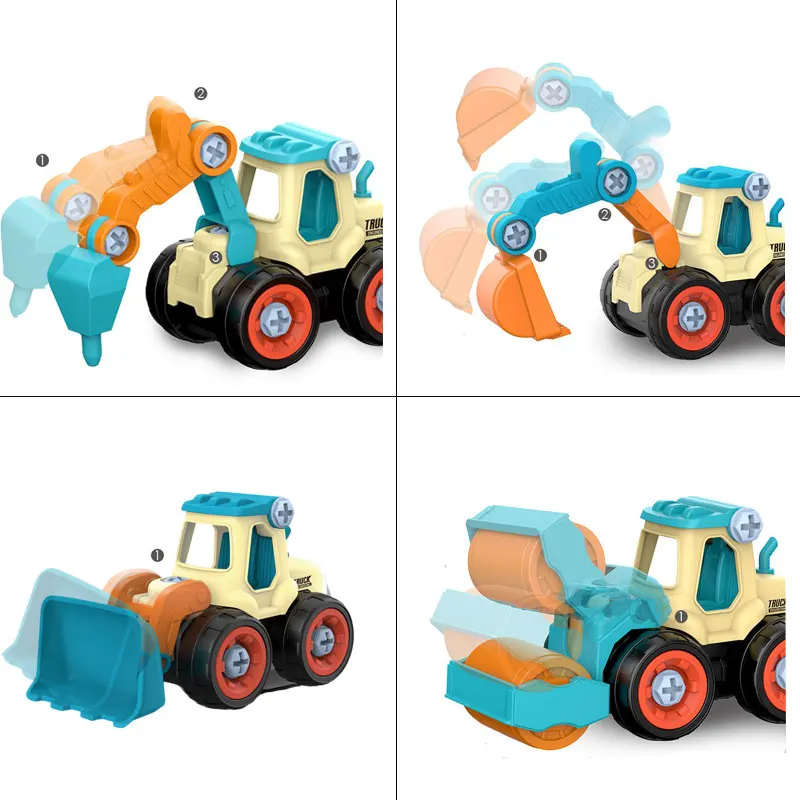 Camión excavadora de construcción DIY – Juguete educativo para niños - imagen 5