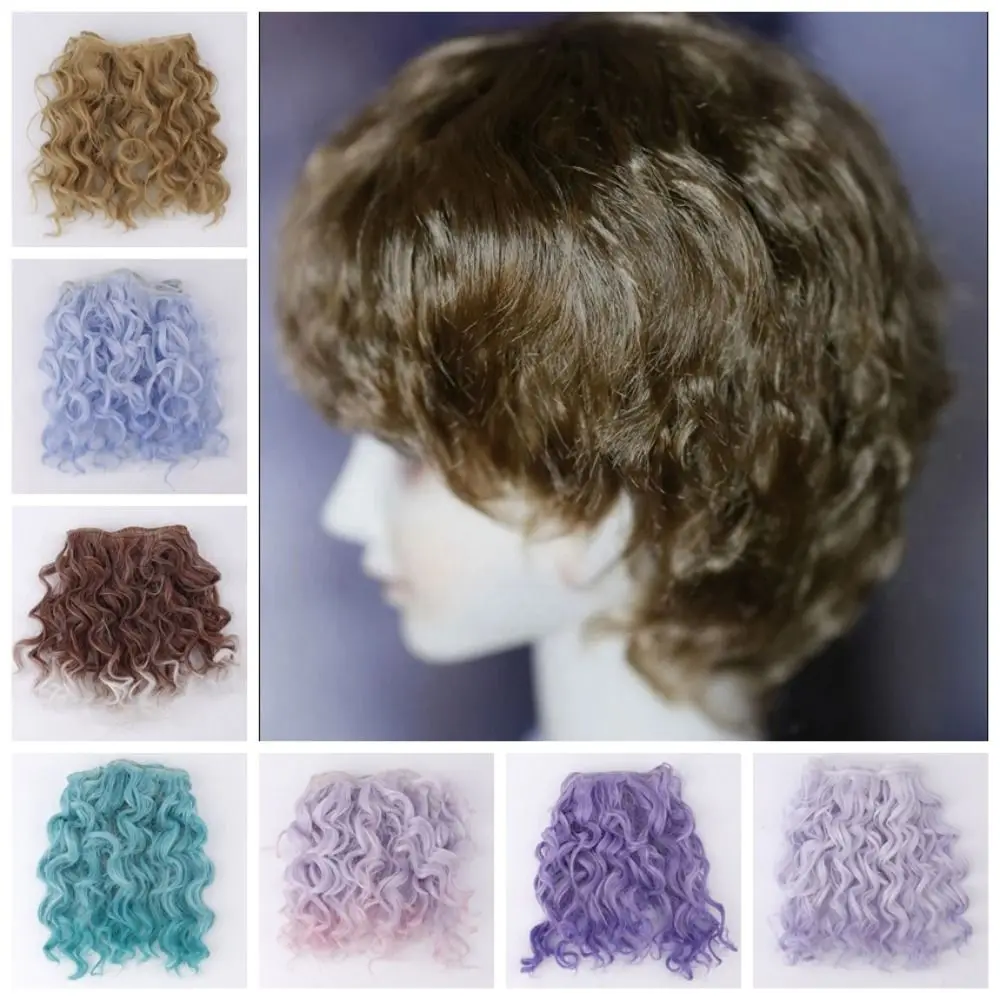 Pelo para muñecas rizado sintético termorresistente - imagen 5