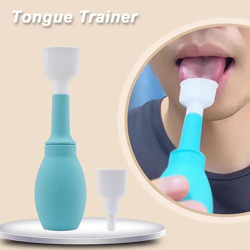 Entrenador de lengua de silicona visto desde arriba