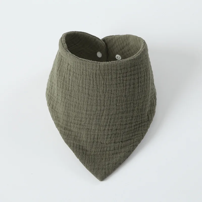 Babero triangular de algodón suave para bebé – Ajuste práctico - imagen 3