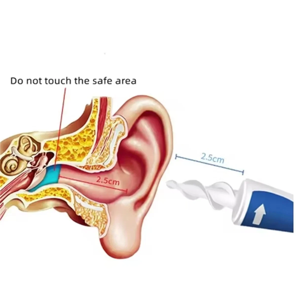 Removedor de aceite de oreja en espiral portátil suave, removedor de aceite de oreja para adultos y niños, herramienta de limpieza de cera de oídos de 16 cabezales - imagen 5