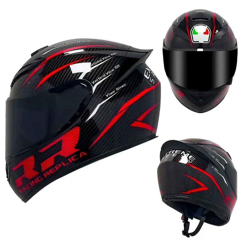 Casco protector Unisex para motocicleta, protector Modular de seguridad con tapa, doble lente, para montar al aire libre - imagen 5