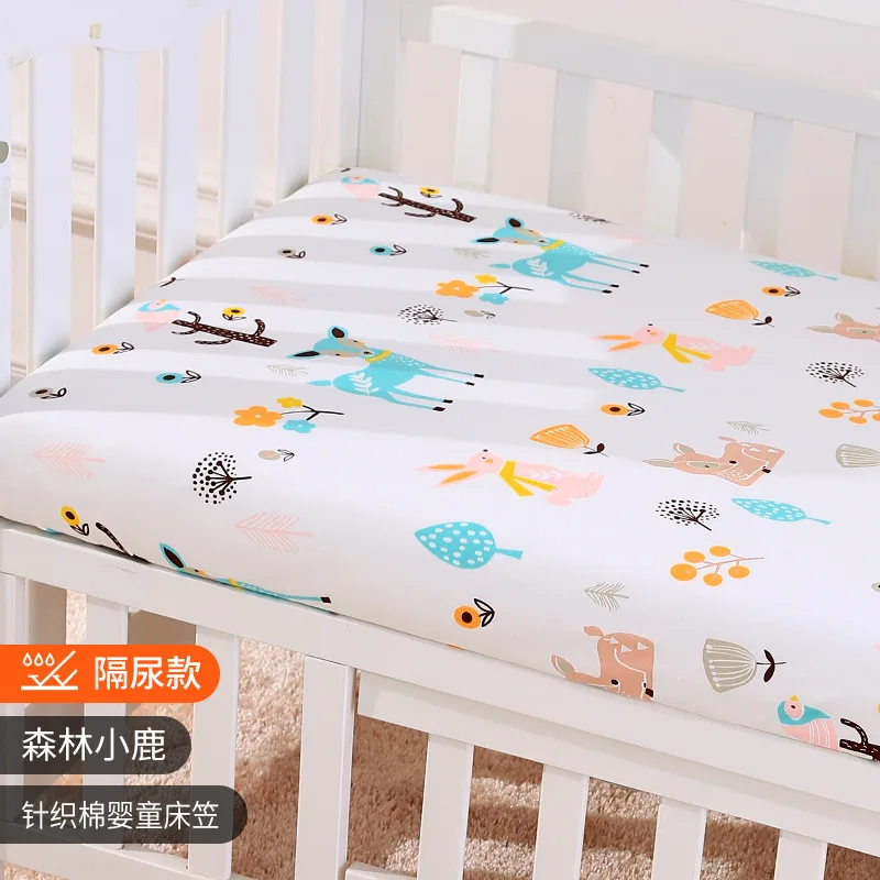 Almohadilla de cuna algodón 120x60cm para niños, Sábana punto transpirable impermeable bebés, funda colchón recién nacidos - imagen 4