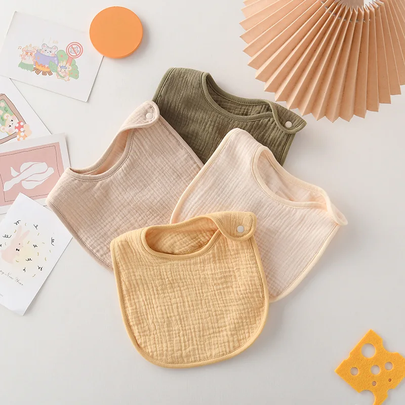 Babero de gasa absorbente para bebé – Suave y lavable - imagen 2