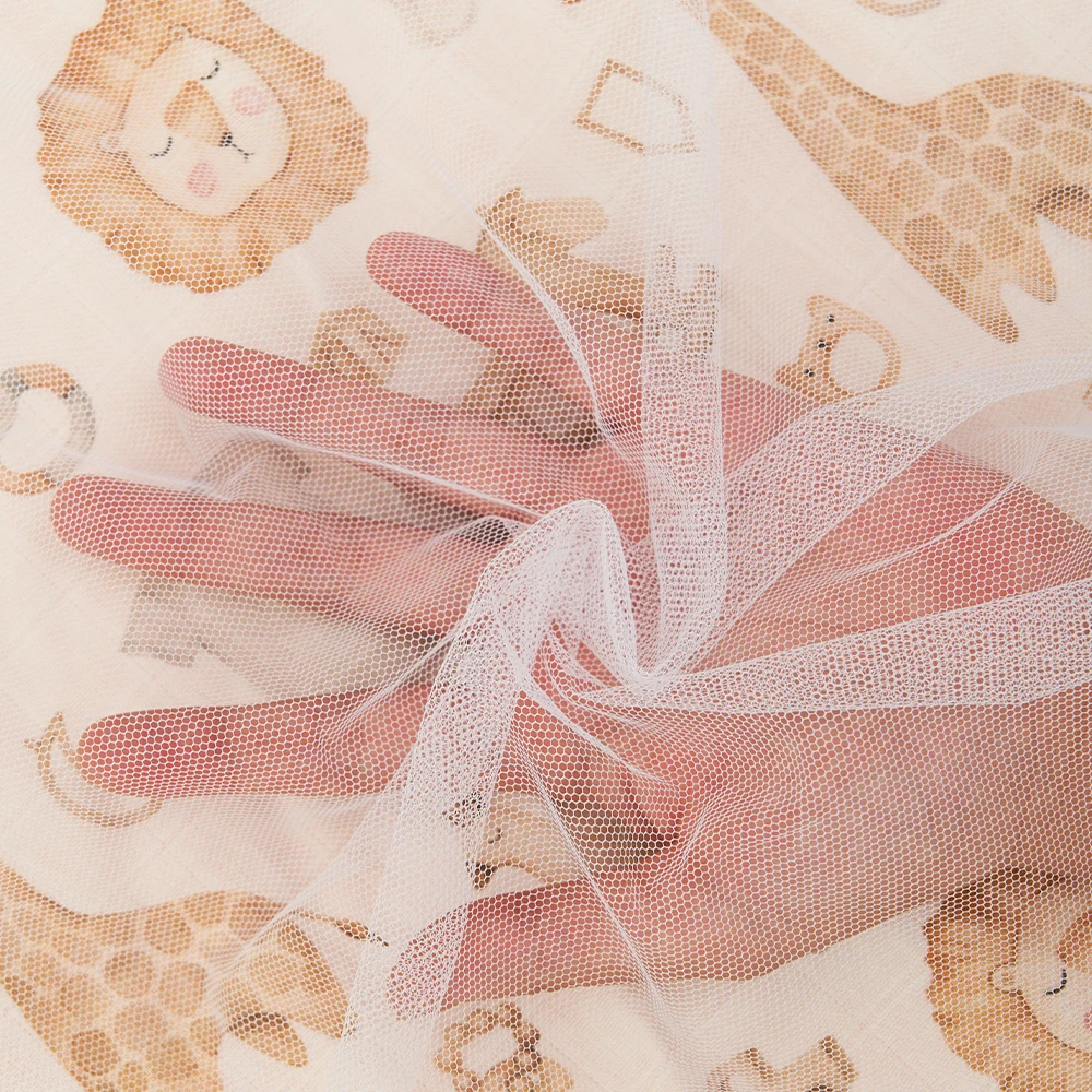 Cubierta de muselina para lactancia materna, delantal de privacidad ajustable, manta para cochecito - imagen 3