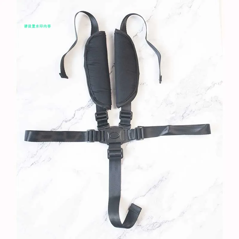 Cinturón de seguridad para silla de comedor para niños, correa de cinco puntos, cuerda de fijación para bebé, accesorios para cochecito, asiento de coche para bebé, coches de bebe - imagen 4