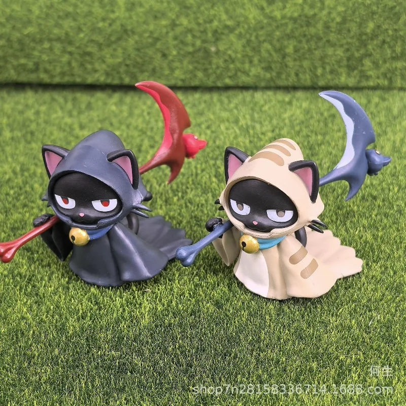 Grim Reaper's Scythe-caja ciega de juguete, gatos bonitos, figura de Anime, modelo de muñeca, colección de juguetes, adornos, regalos para niños - imagen 4