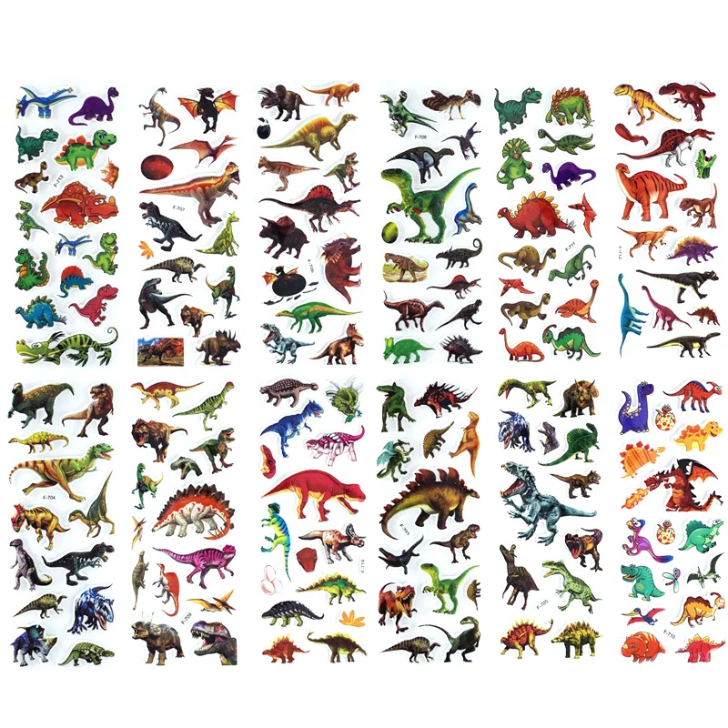 12 Sheets Stickers E