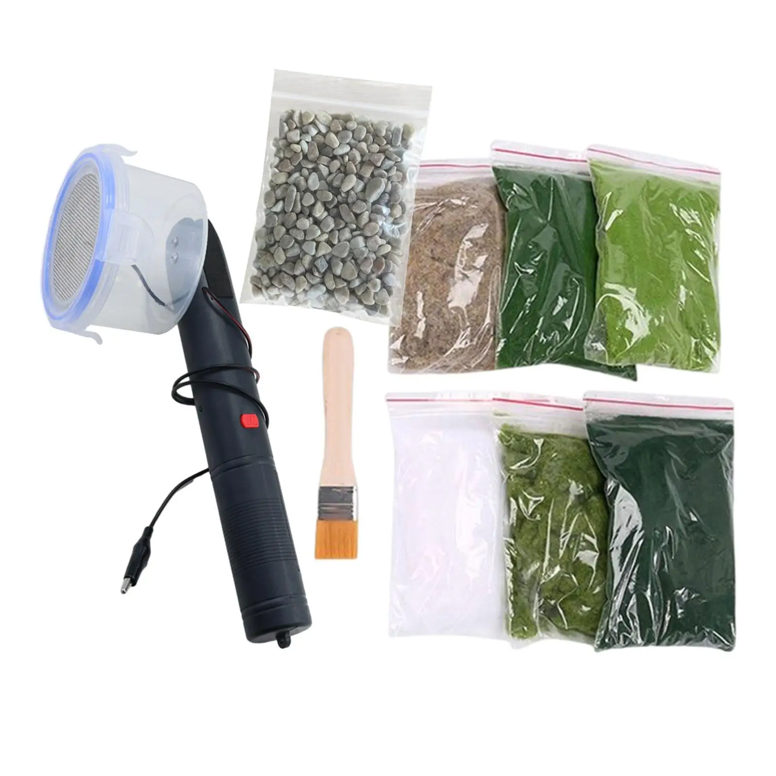 Static Grass Applicator Humanized Mini Static Grass Flocking for DIY Project Lawn DIY Landscape Miniature Scene Model Diorama