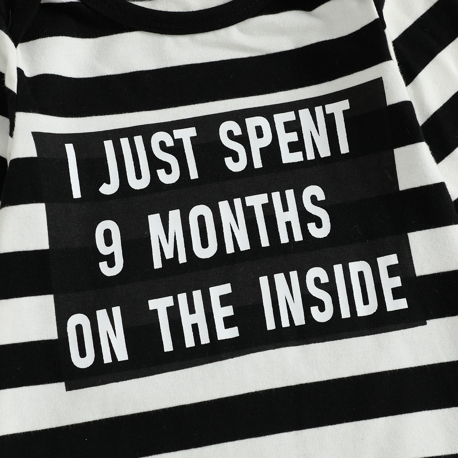 VISgogo Conjunto de 3 piezas de mameluco de manga larga con cuello redondo y estampado de letras holgadas para bebés y niños de Halloween - imagen 4