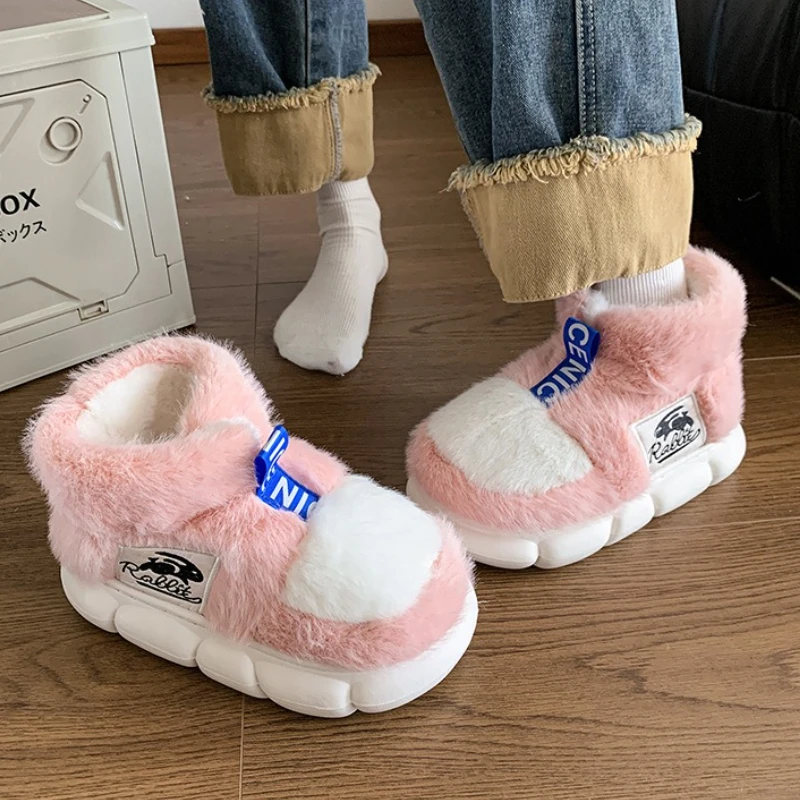 Zapatillas de casa cálidas de algodón para bebé – Suela antideslizante
