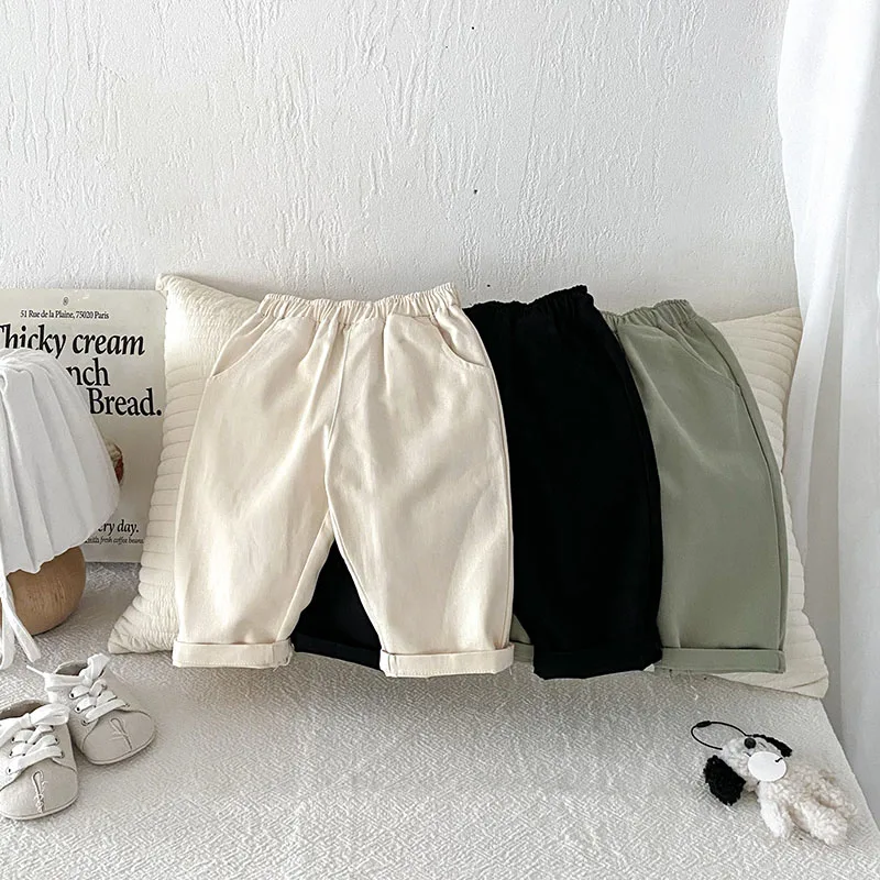 MILANCEL Pantalones holgados de otoño para bebé y niña - imagen 2