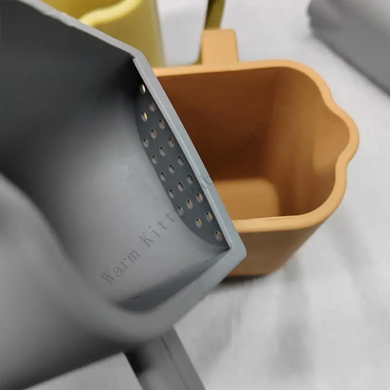 Taza de enjuague de silicona para bebé con mango antideslizante - imagen 4