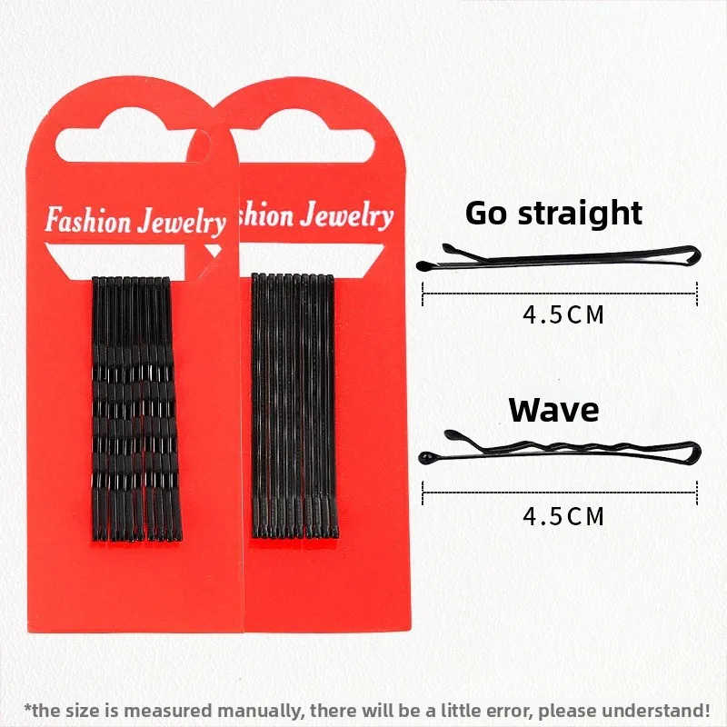 Accesorios para el cabello de estilo coreano: pinzas para el cabello, pinzas laterales, pinzas para el cabello negras, horquillas planas, pasadores para el cabello - imagen 2