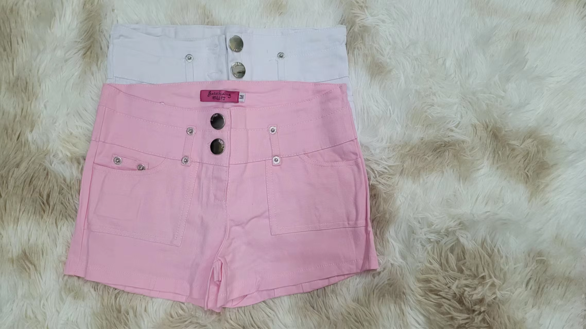 Pantalones cortos vaqueros rosa para niña – moda veraniega - imagen 3