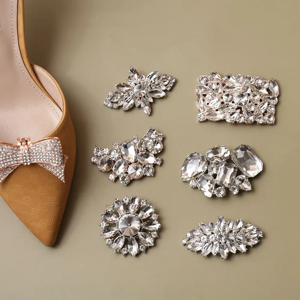 Broche cuadrado con brillantes para zapatos de novia - imagen 3
