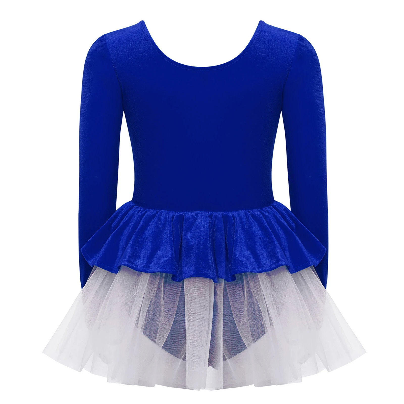 Vestido de patinaje artístico de terciopelo con lentejuelas para niñas, disfraz de bailarina, danza de Ballet, actuación profesional, Ropa de baile moderna lírico - imagen 3