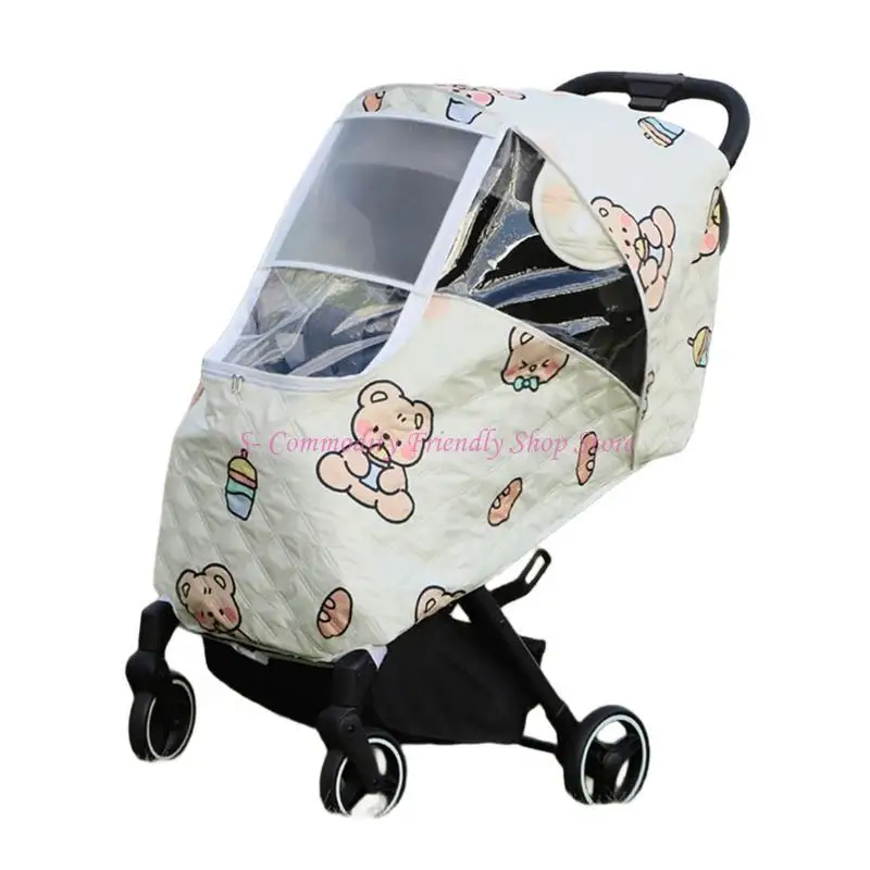 85AE Cubierta protección a prueba viento para cochecito bebé, cubierta para lluvia para cochecito bebé, accesorios - imagen 2
