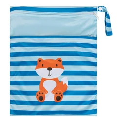 ALVABABY Bolsa de pañales reutilizable con dos cremalleras