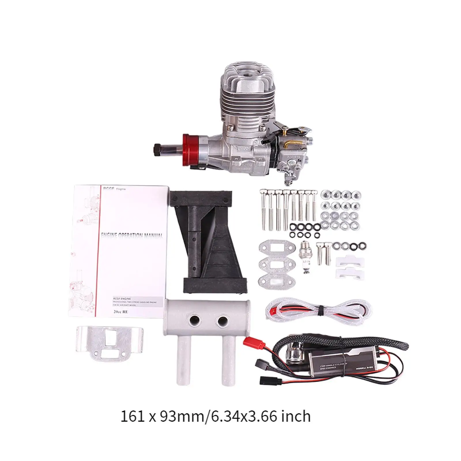 Gasoline Engine for RC Airplane RC Plane Engine 2.5HP/9000RPM Two Strokes RC Airplane Gasoline Engine RC Aircraft Accessories