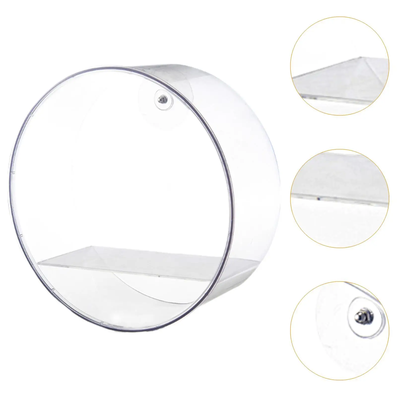 Figure Display Storage Wall Mount Plant Holder Stackable Clear Display Case