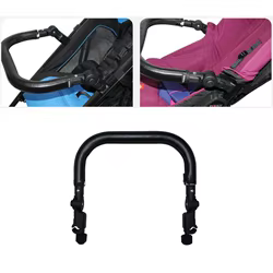 Reposabrazos ajustable de cuero para cochecito