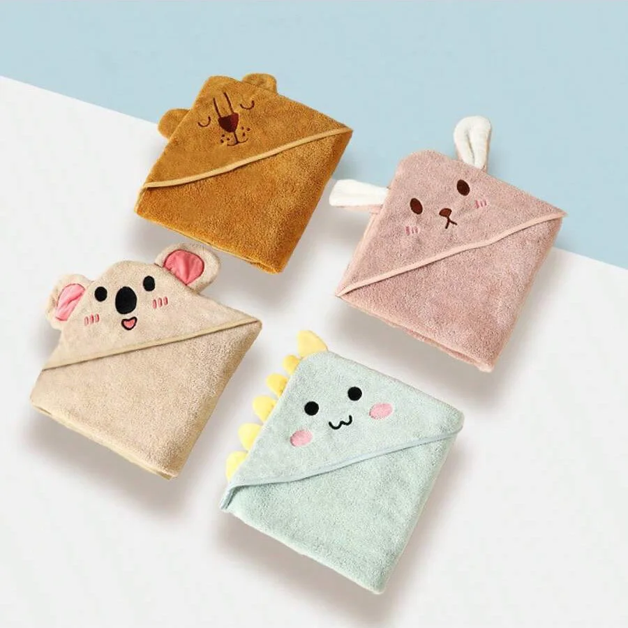 Toalla de baño para bebé, manta infantil de dibujos animados, albornoz para niños, manta polar, manta cálida para dormir, envoltura para recién nacidos, niños y niñas - imagen 4