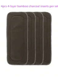 ALVABABY inserto bambú carbón reutilizable para pañales tela