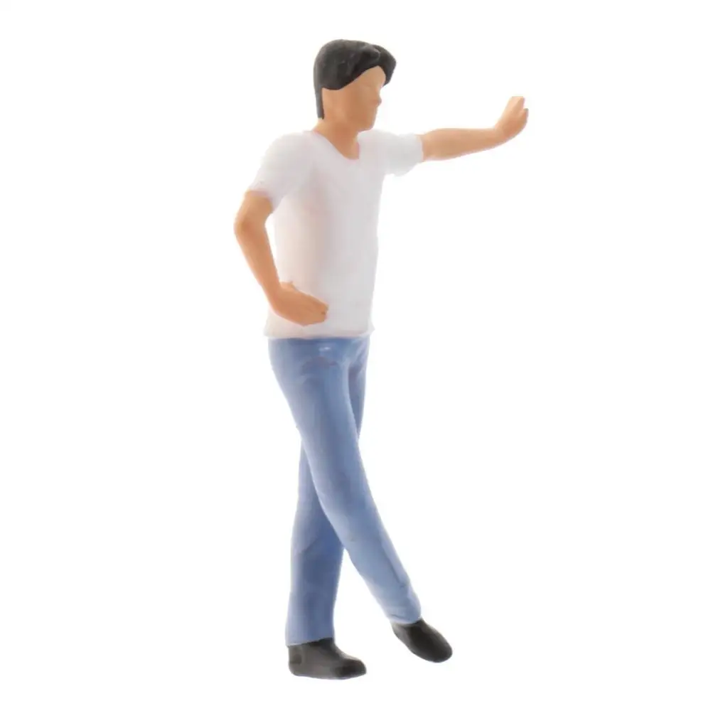 1/64 Miniature Men Figure Scene Character Street People Model Trains Architectural Layout Decoration for Dollhouse