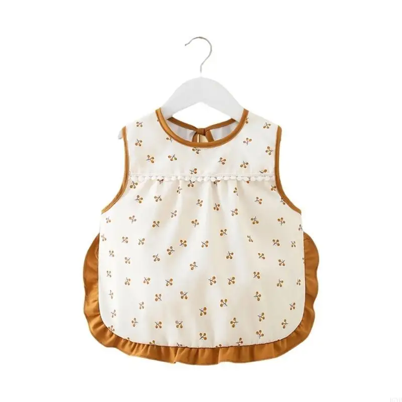 Babero impermeable D7YD resistente a las manchas para niños pequeños 0 a 4 años, delantal alimentación para niños, - imagen 5