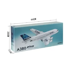 Avión radiocontrol A380 de ala fija para niños en exteriores