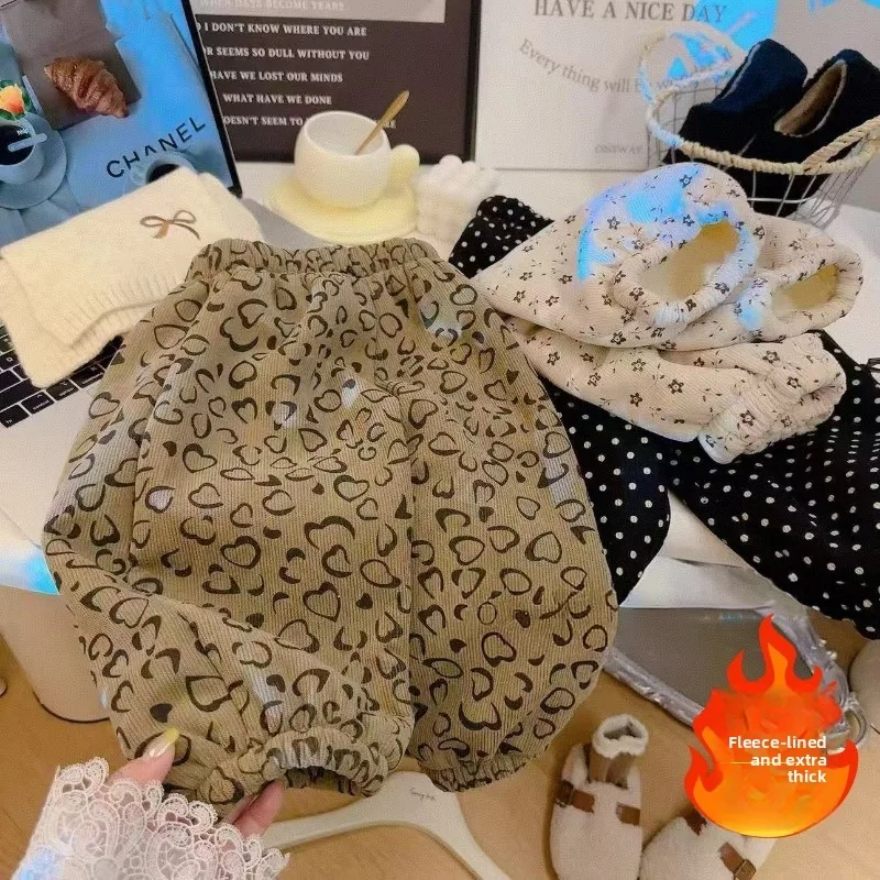 Nuevos pantalones gruesos con forro polar para niños de invierno, adecuados para niños y niñas, cálidos para días fríos, uso exterior, suaves y agradables para la piel. - imagen 3