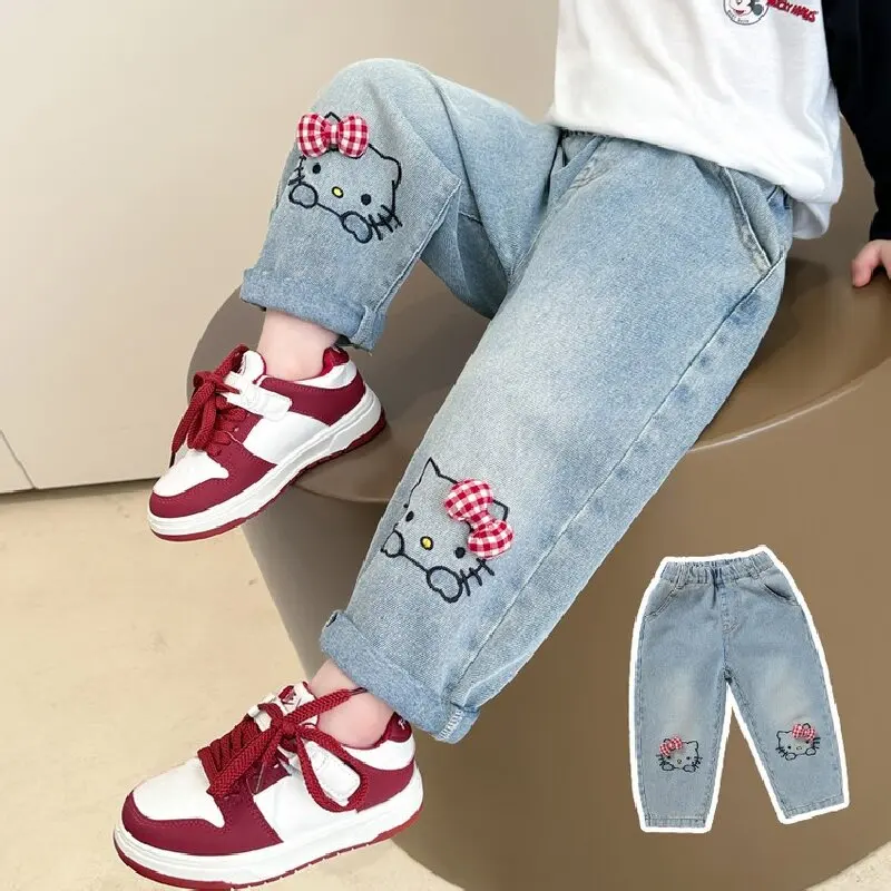 Pantalones vaqueros Hello Kitty para niña – Corte recto y holgado - imagen 5