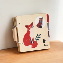 Libro Montessori educativo para niños con solapas de animales