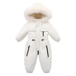 Traje de nieve infantil para niña con capucha