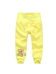 Pantalones de punto con oso bordado para bebé – Elásticos y suaves
