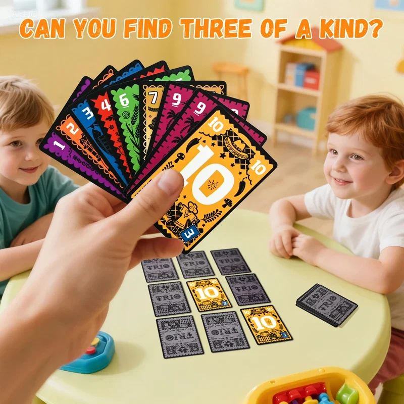 TRIO Juego de mesa y cartas de estrategia familiar