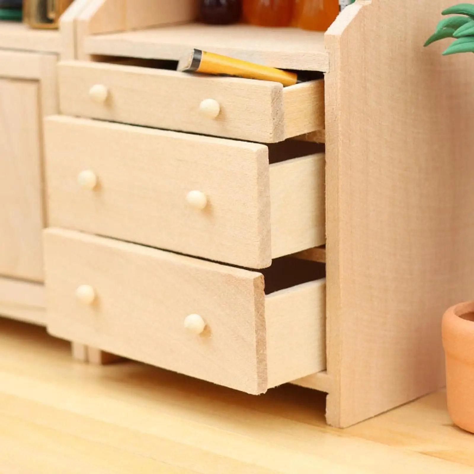 1:12 Scale Dollhouse Storage Unit Accessories for Home And Bedroom