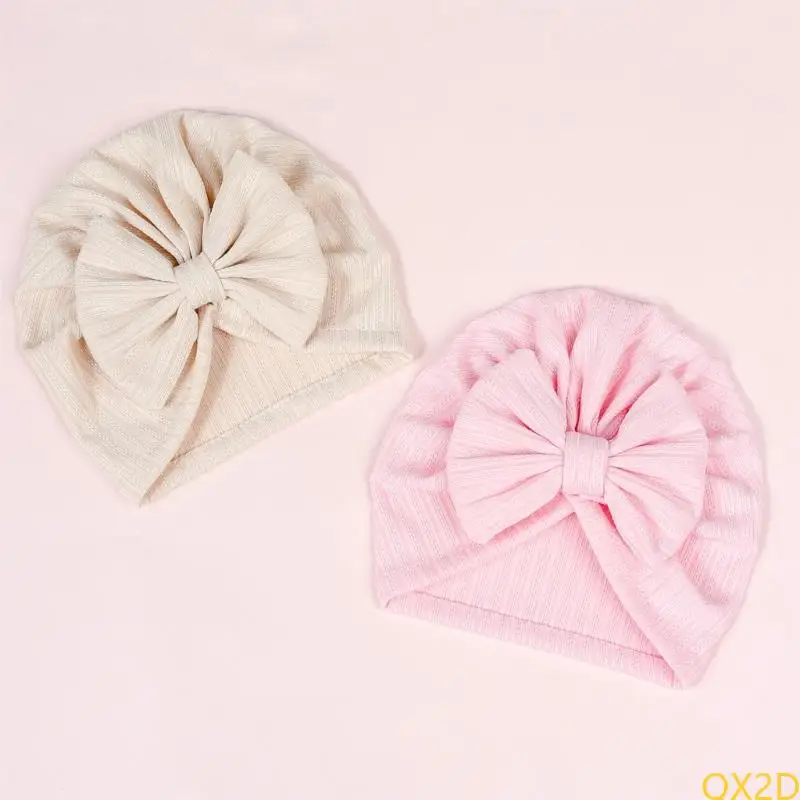 Gorro de bebé con lazo suave y elástico - imagen 2